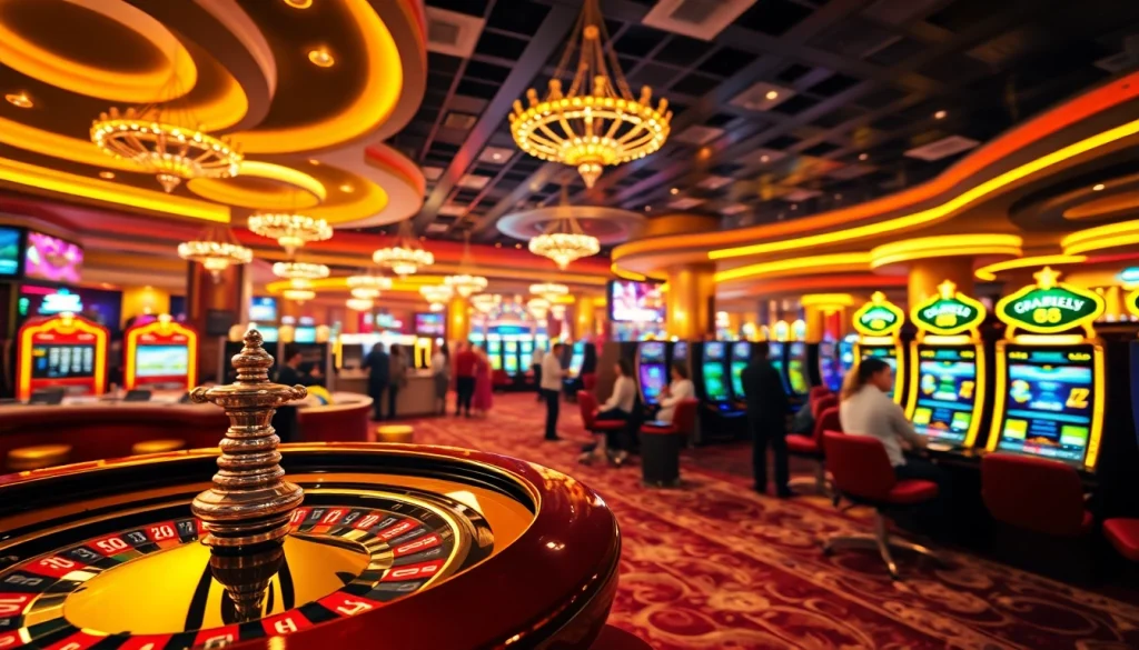 Experience the excitement of new888 with lively players at a casino table, showcasing engaging gambling activities.