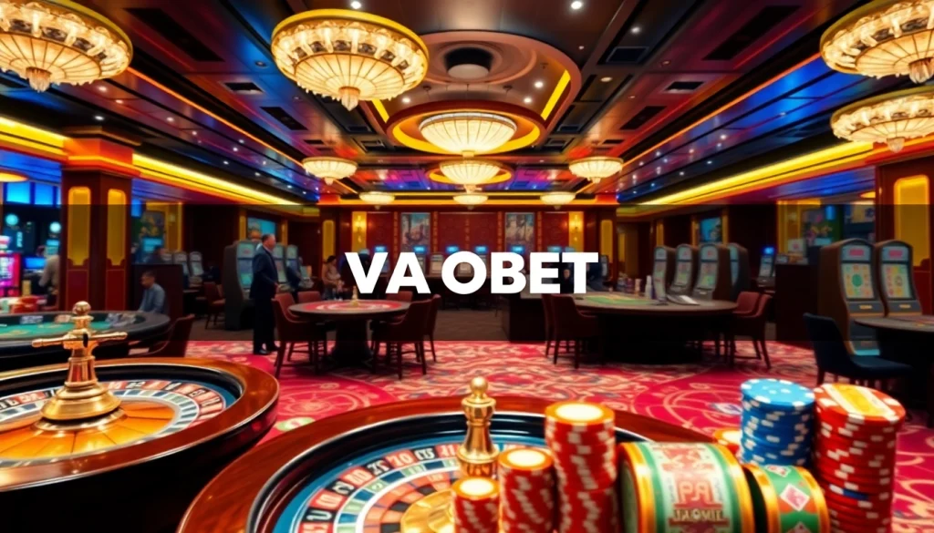Experience the thrill of winning at VAOBET, where sophisticated casino tables and dynamic gaming elements ignite excitement.