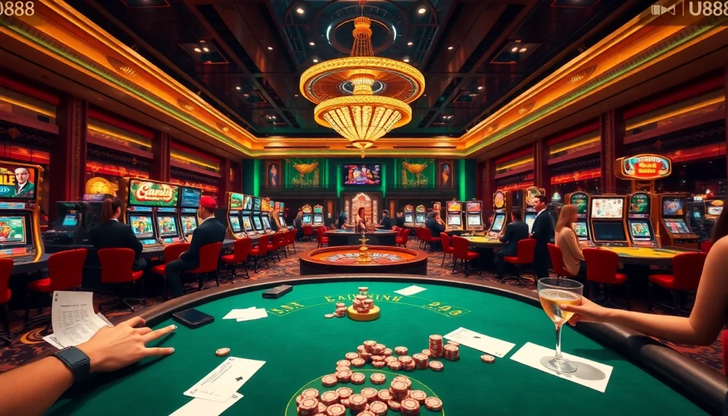 Experience thrilling gameplay at U888, the ultimate online casino featuring vibrant tables, interactive slots, and engaged players.